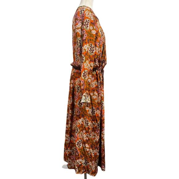 Weekend Max Mara “Siro” Silk Maxi Shirt Dress NWT Size 14 (US) / 48 (IT) - Picture 4 of 8